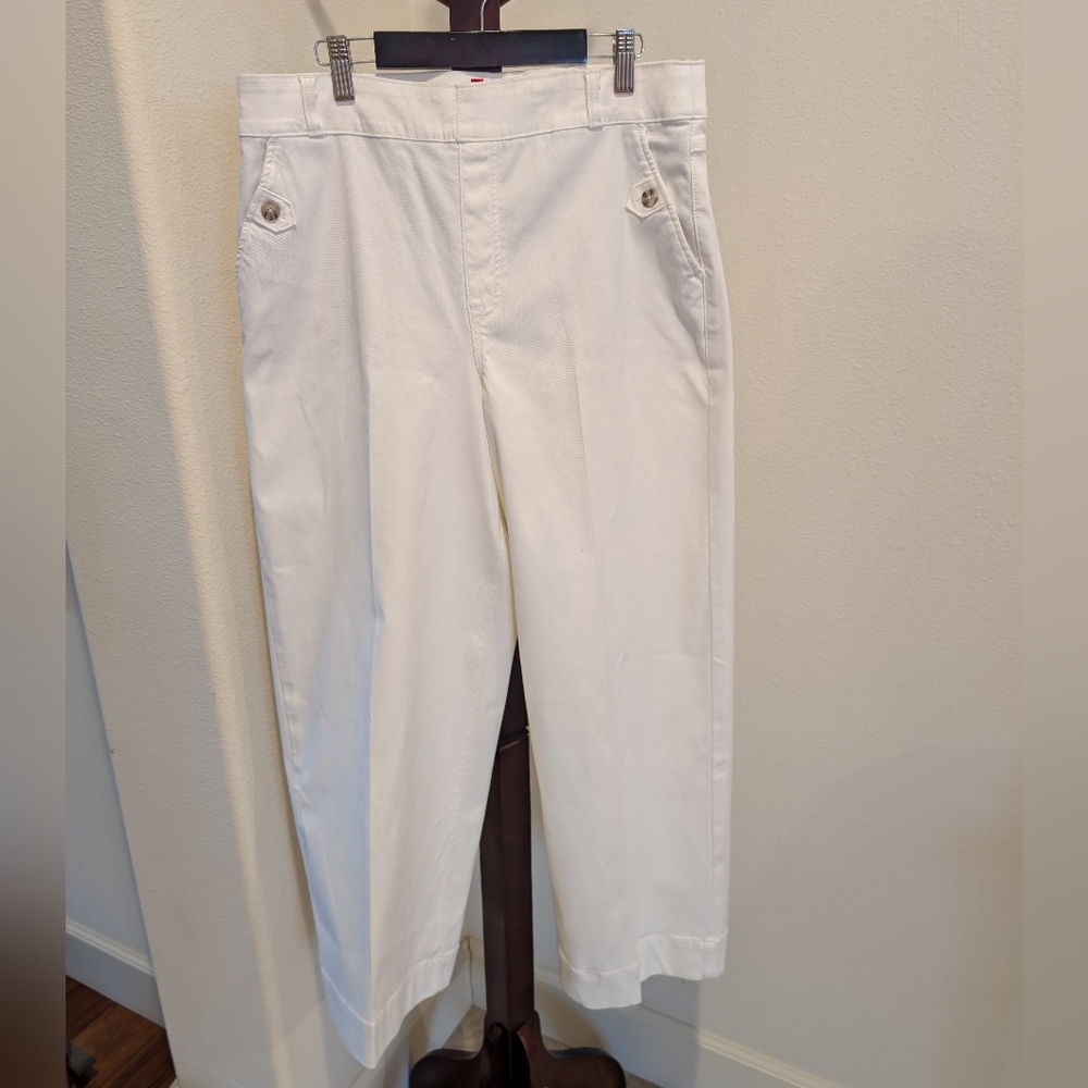 SPANX White Wide Leg Pants